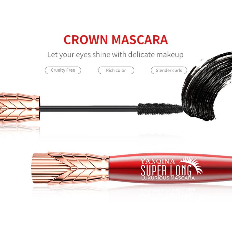 4D řasenka voděodolná dlouhotrvající řasa černé řasy prodlužující řasenka s hedvábným vláknem make-up