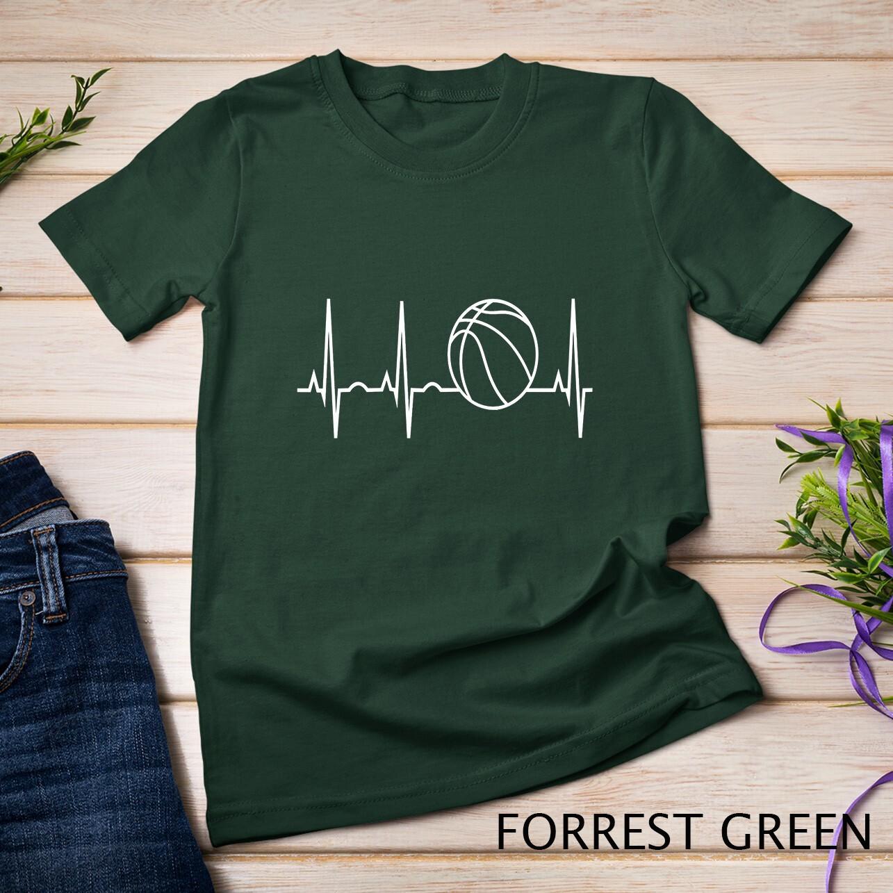 Heartbeat Basketball Shirt Best Basketball Player and FanTee Unisex T-Shirt Mens Womens Tees Top 4XL