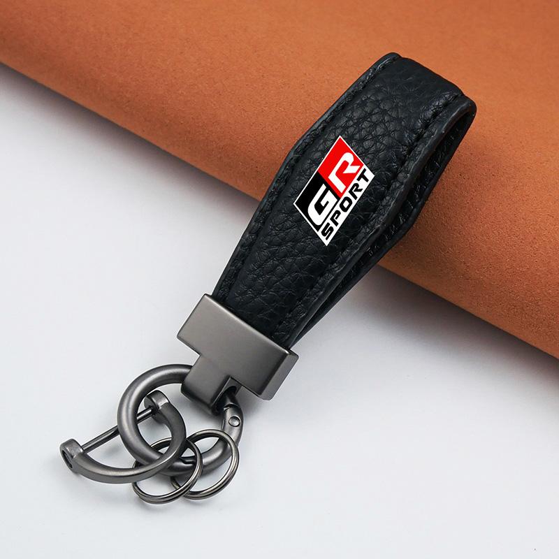 

Car Key Ring Car Accessories Gift Car Keychain For Toyota GR Sport Gazoo Racing Yaris 86 Corolla Hilux Supra C-HR Accessories