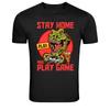 Stay Home Play Game Dinosaur Gamer Graphic T-Shirt