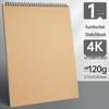 Coil-Bound Hardcover Sketchbook – Multiple Sizes: A3, A4, A5, 4K, 8K, 16K, 32K for Art and Drawing