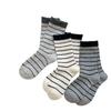 Stacked Socks Tide Striped Thermal Socks Children Medium Tube Socks Wool Late Autumn