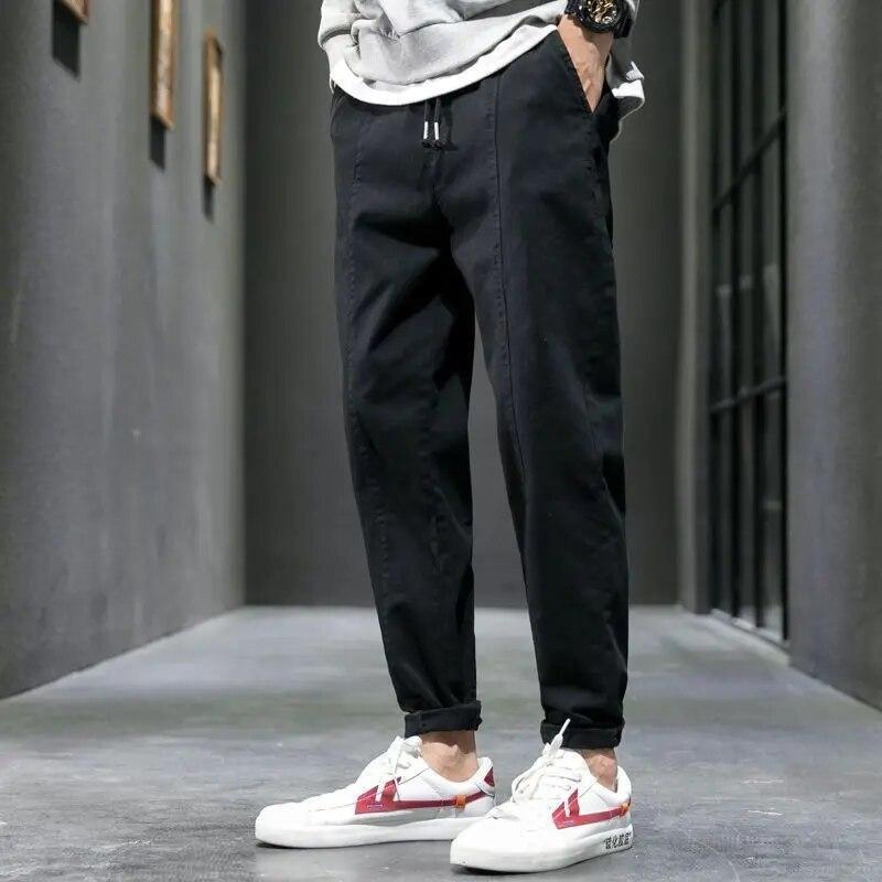 Mann Gerade Bein Lose Beiläufige Männliche Hosen Hip Hop Streetwear Kleidung Frühling Herbst Mode Temperament Koreanische Jeans