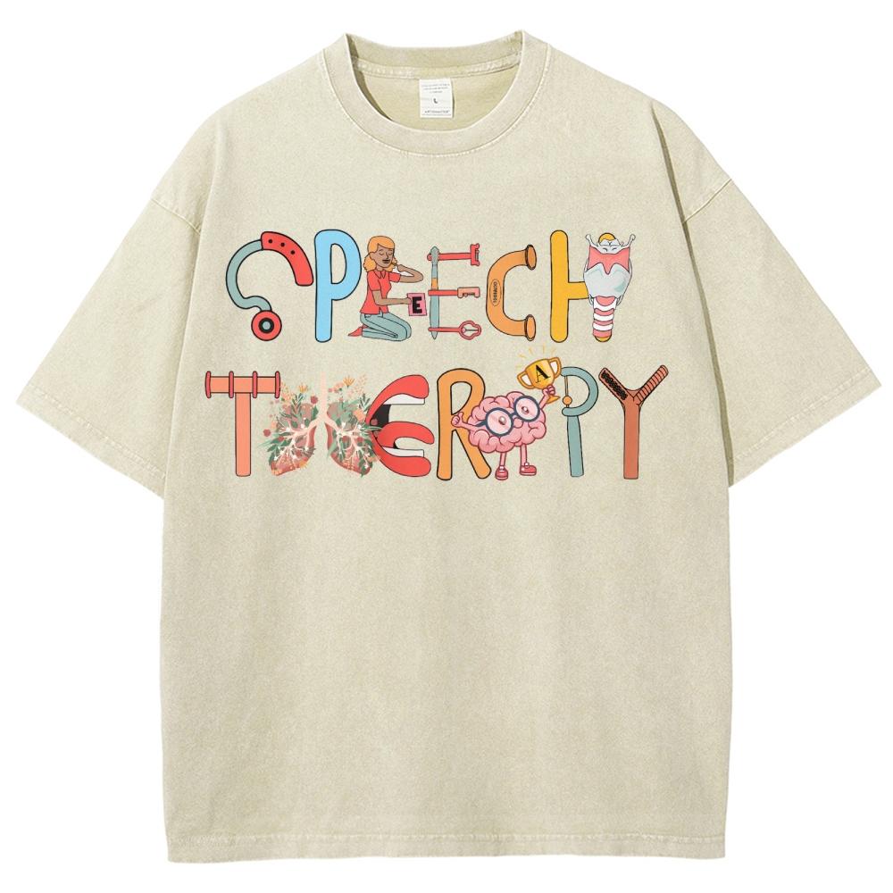Colorful Cartoon Cute Top Casual Fashion T-Shirt Unisex Wash Cotton High Quality Short Sleeve Summer