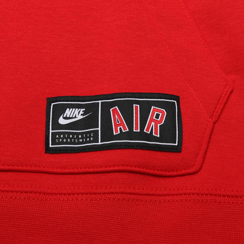 Nike Hoodie Logo Letter Print Fleece Color Blocked Hooded Kids Hoodies Red AQ9418-657