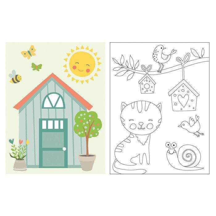 Kit peinture au numéro Maison de vacances 18 x 24 cm