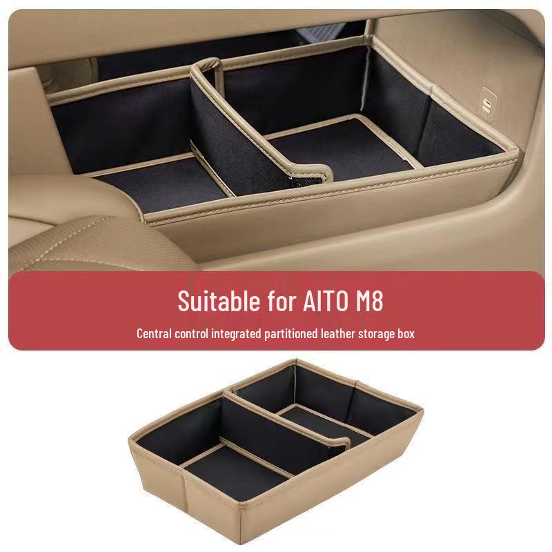 

AITO M8 Center Console Lower Storage Box Organizer Upgrade