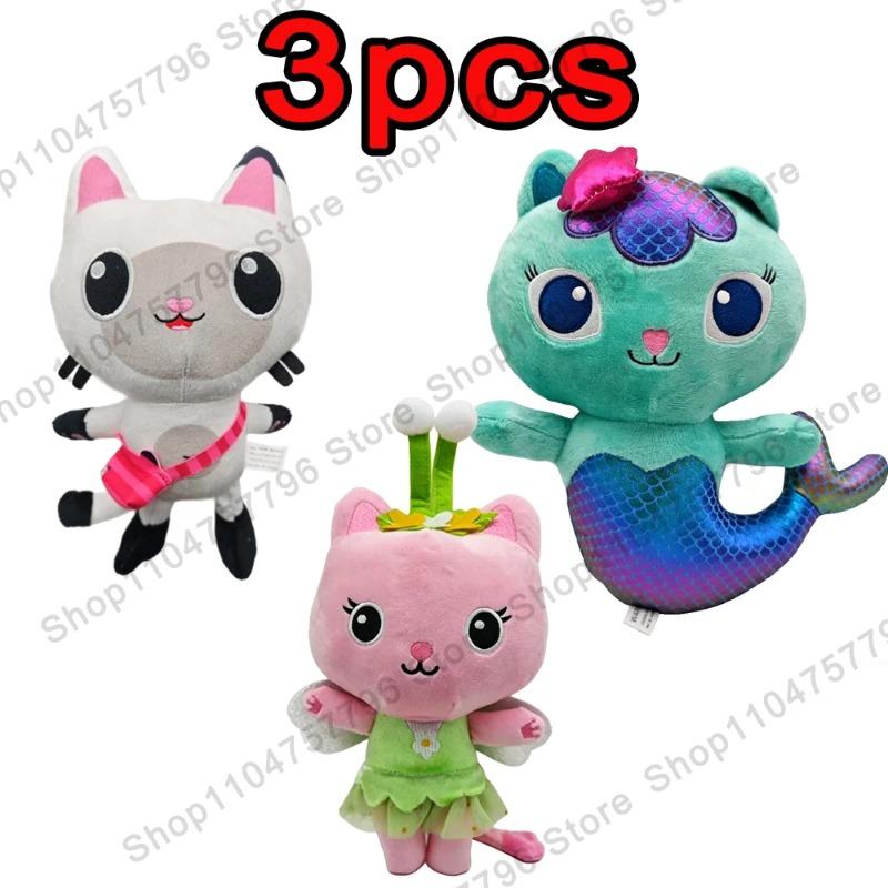 2026 New Gabbys Doll House Plush Toy Mercat Cartoon Stuffed Animals Smiling Cat Car Cat Hug Gaby Girl Birthday Gift