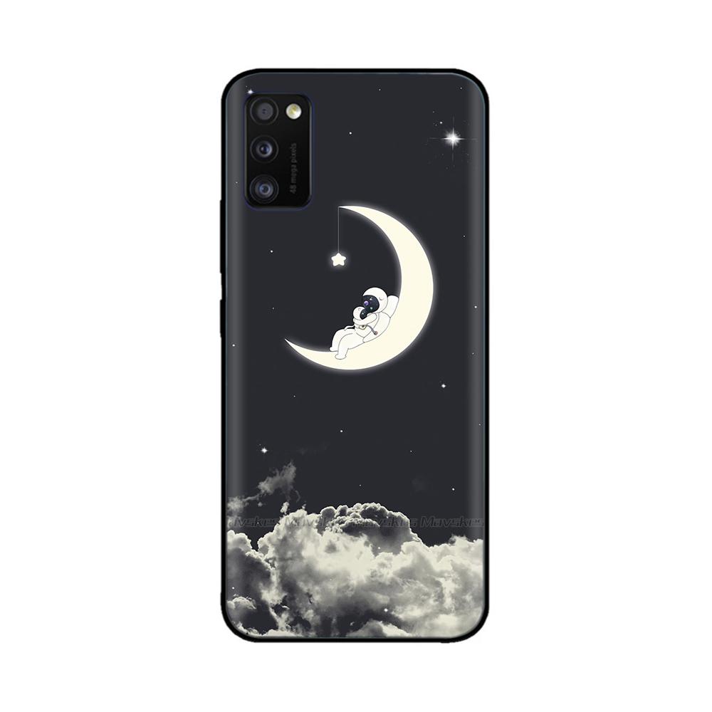 Voor Samsung Galaxy A41 Hoesje A415F Schattig Schattig Zacht Glad Vloeibaar Siliconen Volledige Bescherming Cover Voor Samsung A41 A 41 Siliconen Hoesjes