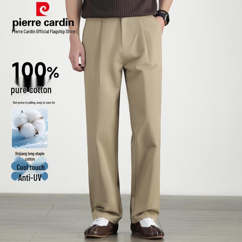 Pierre Cardin Men s 100% Cotton Straight Fit Casual Pants 34