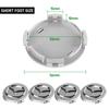4 PZ 56mm Copricoppe Originali per Ruote Auto Tappi Mozzo Accessori Decorativi per Pneumatici Mazda 2 3 5 6 7 Axela Atenza Speed 6 MS Demio