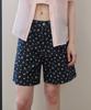 OPENING SUNSHINE Vintage Flower Denim Shorts Black