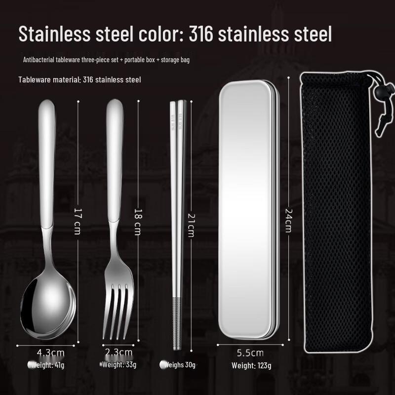 

ZISIZ 316 Stainless Steel Kids Tableware Set
