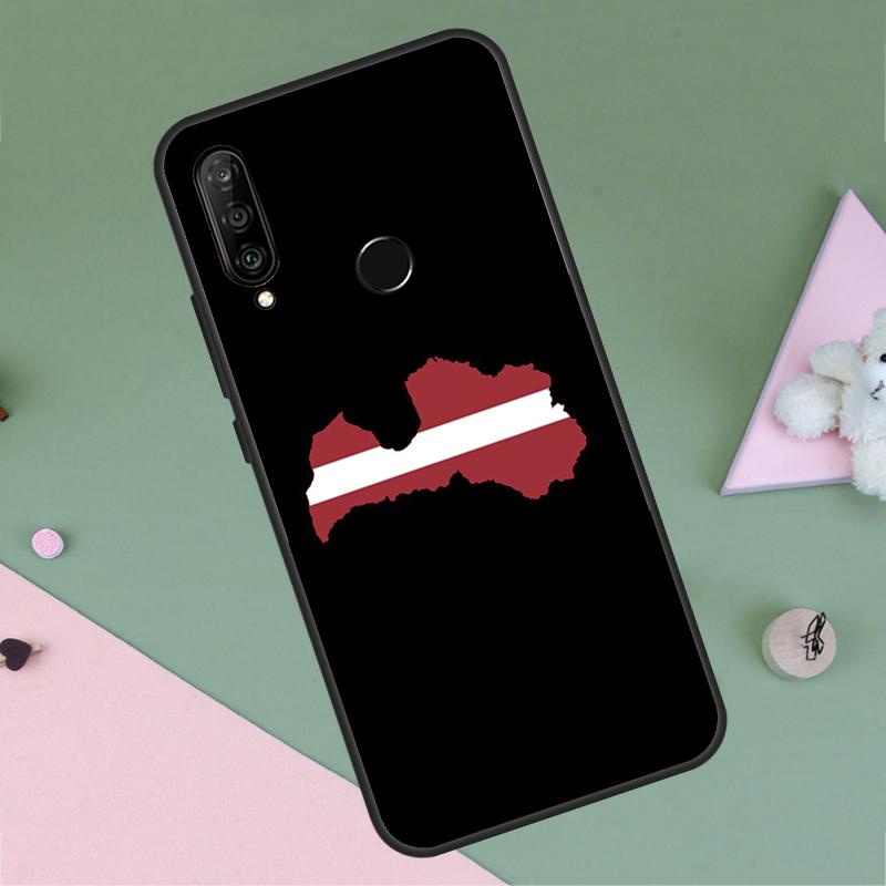 Latvia Flag For Huawei Nova 12i 12s 11i 8i 7i 9 10 SE Y90 Y60 Y70 Y72 Y61 Y91 P30 P40 Lite P60 Pro Case
