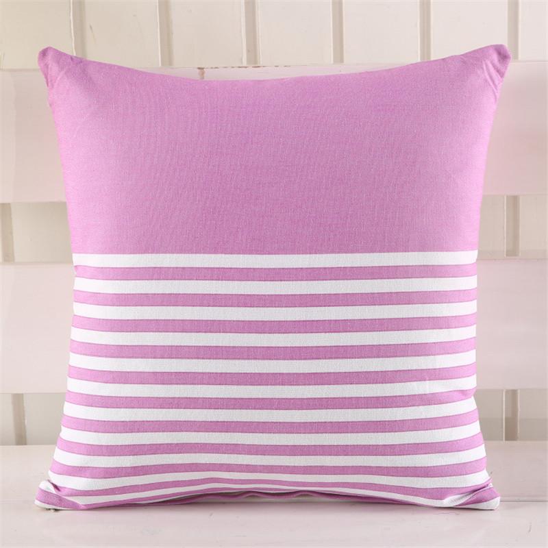 

45x45 см Мягкая льняная клетчатая полосатая наволочка для дивана, наволочка для подушки на талию, украшение для домашнего офиса, стула, украшение для вечеринки