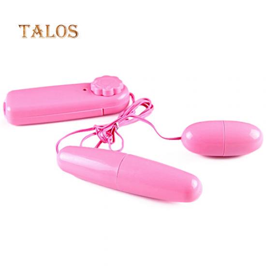 Double Vibrating Egg Bullet Vibrator Clitoral G-Spot Stimulator Massager Adult Sex Toy