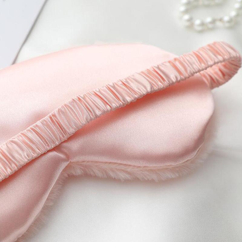 Sleeping Eye Mask Sleeping Blindfold Soft Plush Eye Cover Eyepatch Nap Eyeshade