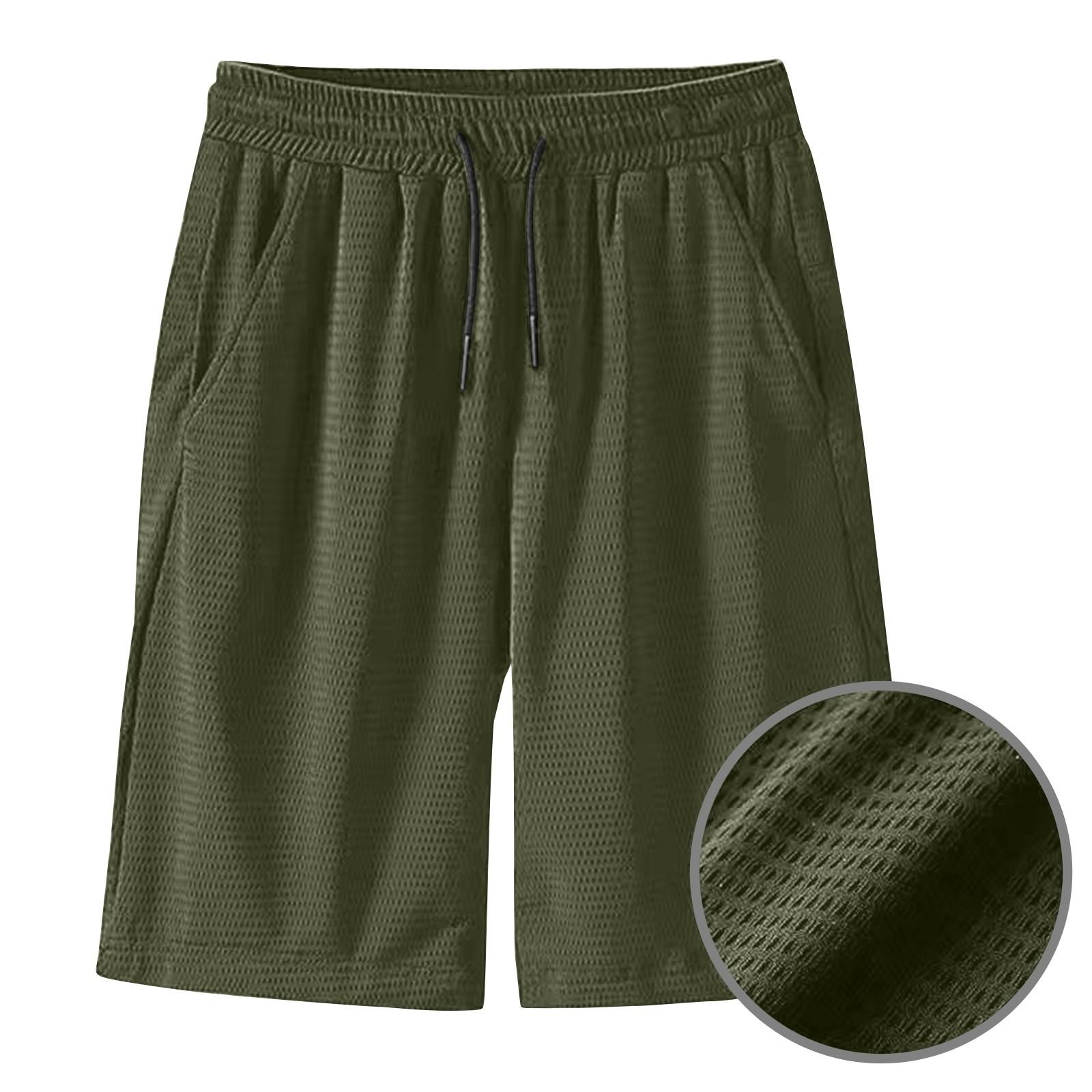 

Women Mens Casual Solid Colour Drawstring Waist Workout Casual Activities Gym With Pockets L армія зелений колір