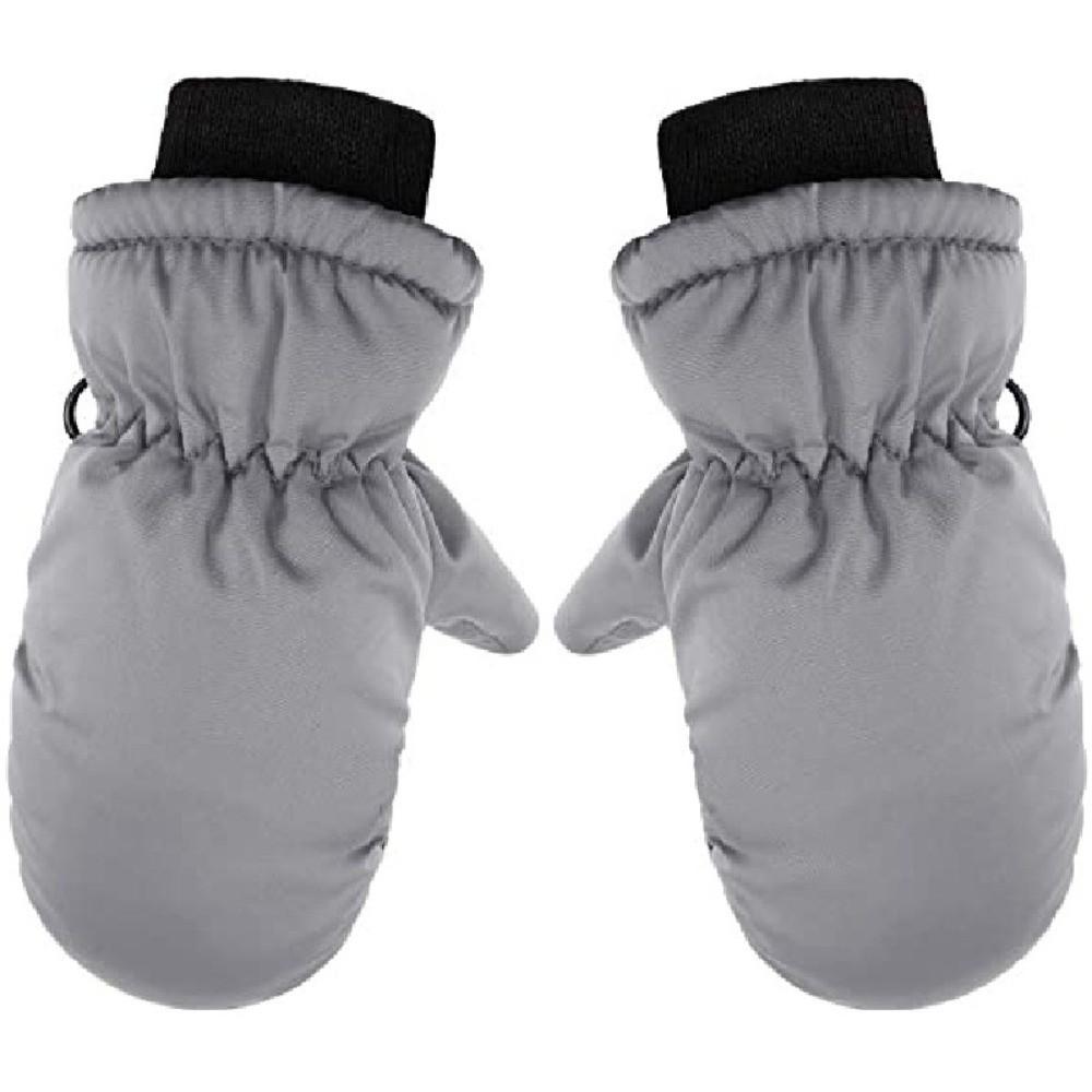 Windproof Plush Ski Mittens Waterproof Thick Children Gloves Outdoor Hand Covers Winter Outdoor