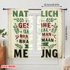 2pcs 2D flat printing Window Treatment Curtains German Motivational Quote Polyester Without Electricity 0 Use for General