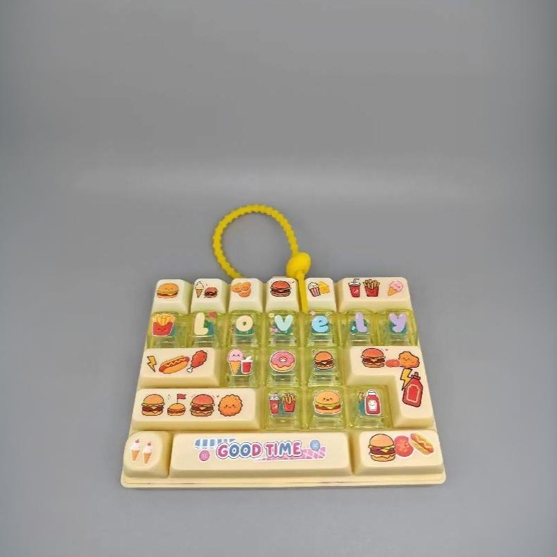 26-Key Keyboard Key Caps Antistress Giant Keycap Keychains Cute Large Keycap Clicker Kawaii Keycap Keyboard Keycaps