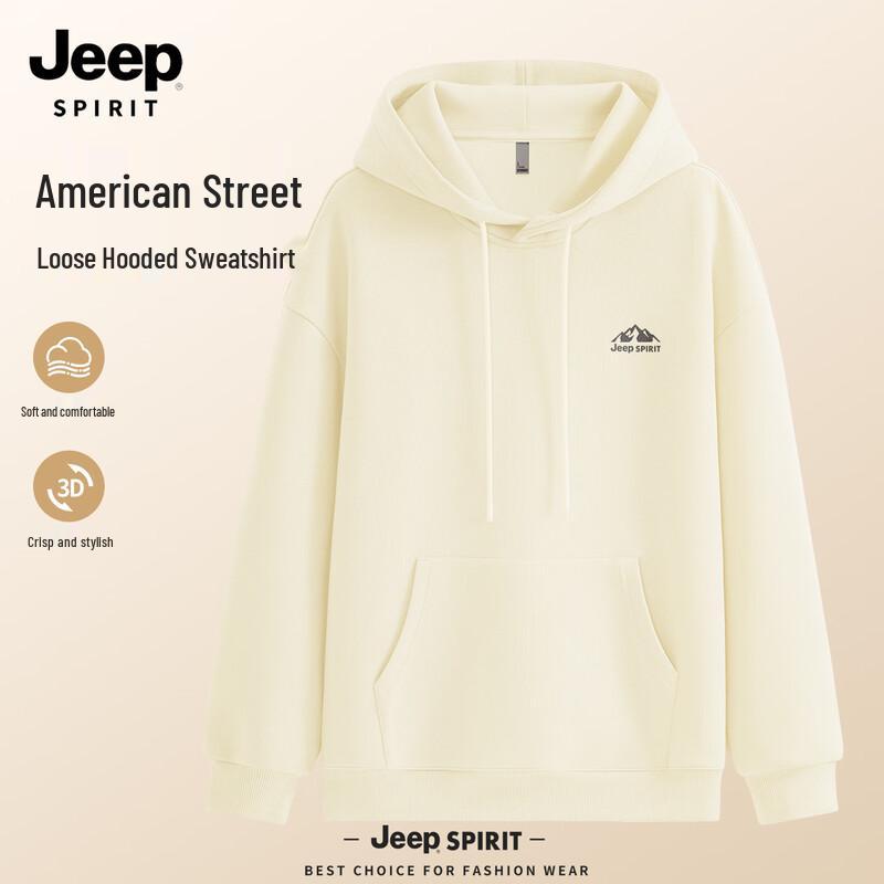 JEEP SPIRIT Men's 2025 Autumn Hooded Sweatshirt