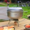 Titan-Dampfgarer, Suppentopf-Set mit Deckel, Outdoor-Camping, Suppen-Dampftopf, Pfanne, Mess-Set