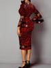 European Elegance: Floral Mesh Patchwork Bodycon Skirt Dress - V-neck Style for Women (2025)