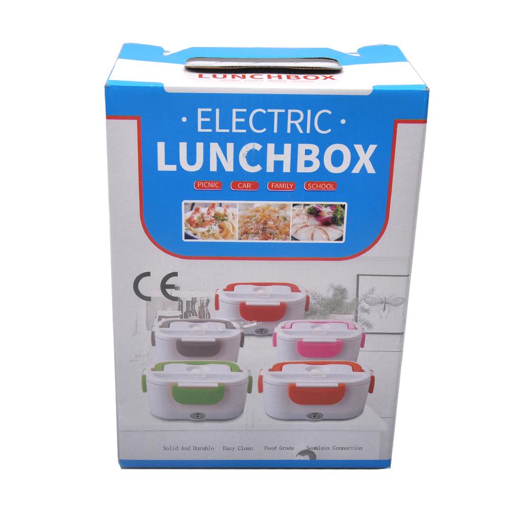 Electric Heated Lunch Box, Car Picnic Food Heating Heater, Stainless Steel Food Warmer Container Dual Use