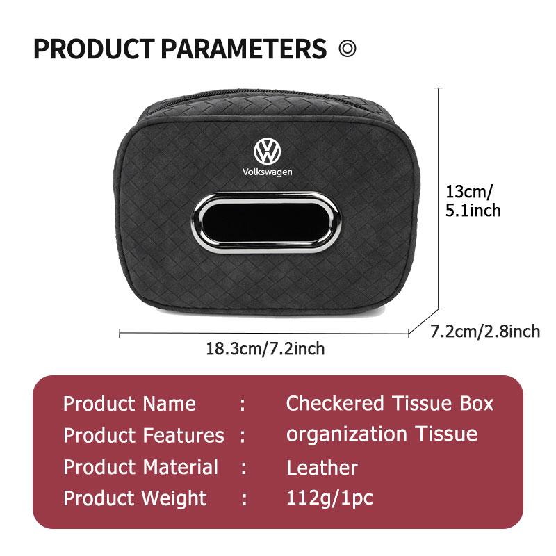 Leather Car Tissue Box Hanging Auto Tissue Holder for Car Seat Back For Volkswagen VW Golf 4 5 6 7 Polo Jetta Sagitar Magotan zg9