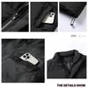 Unisex Cotton Padded Stand Collar Bread Coat - Autumn/Winter Casual Solid Color Jacket