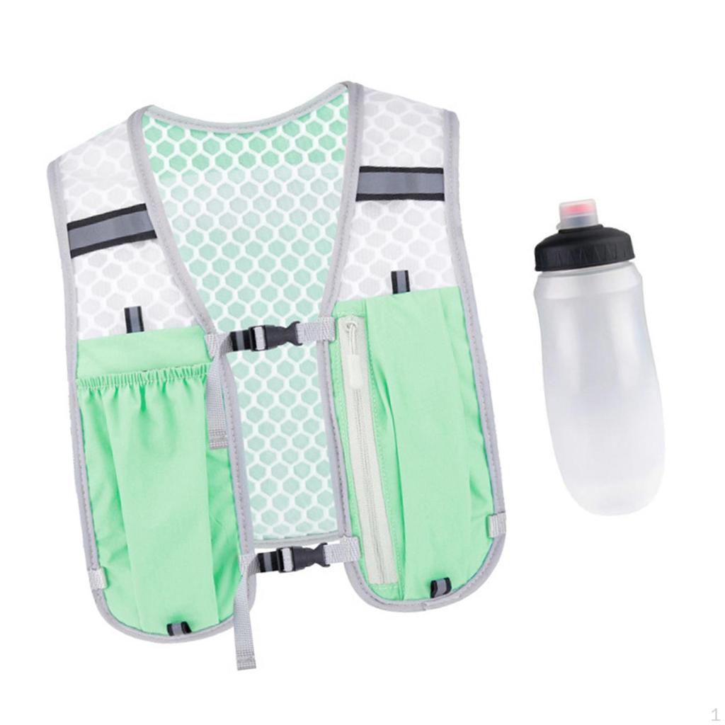 Rucsac Hidratare Vestă Geantă Sport Apă cu Bidon Moale 550ml pentru Camping Alpinism