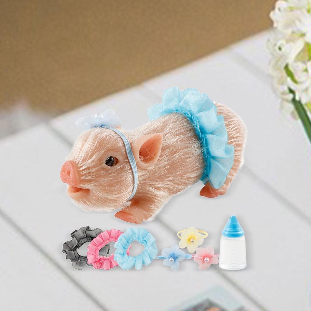 Full Body Silicone Piglet Cute Lifelike Reborn Baby ,