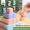 Magnetic Cube Teaching Aid: Six-Sided Solid Geometry Model for Elementary Math Students