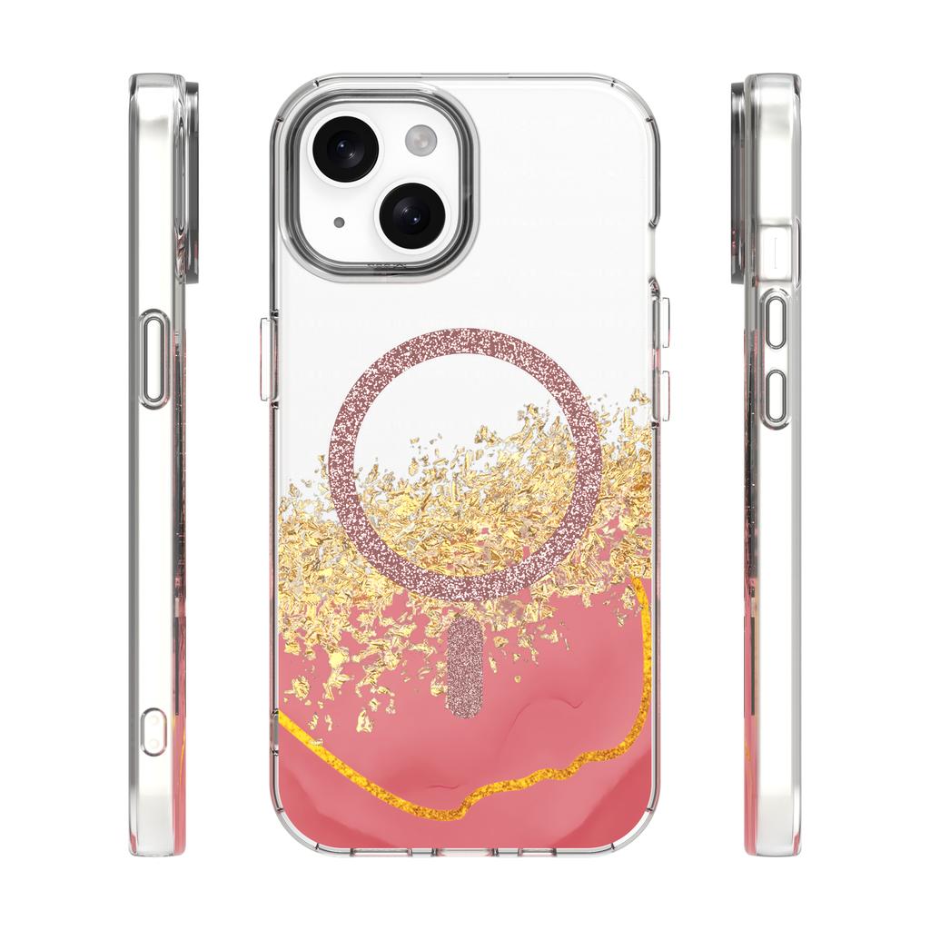 Nakładka Epoxy Mag Do Iphone 15 6,1" Różowa