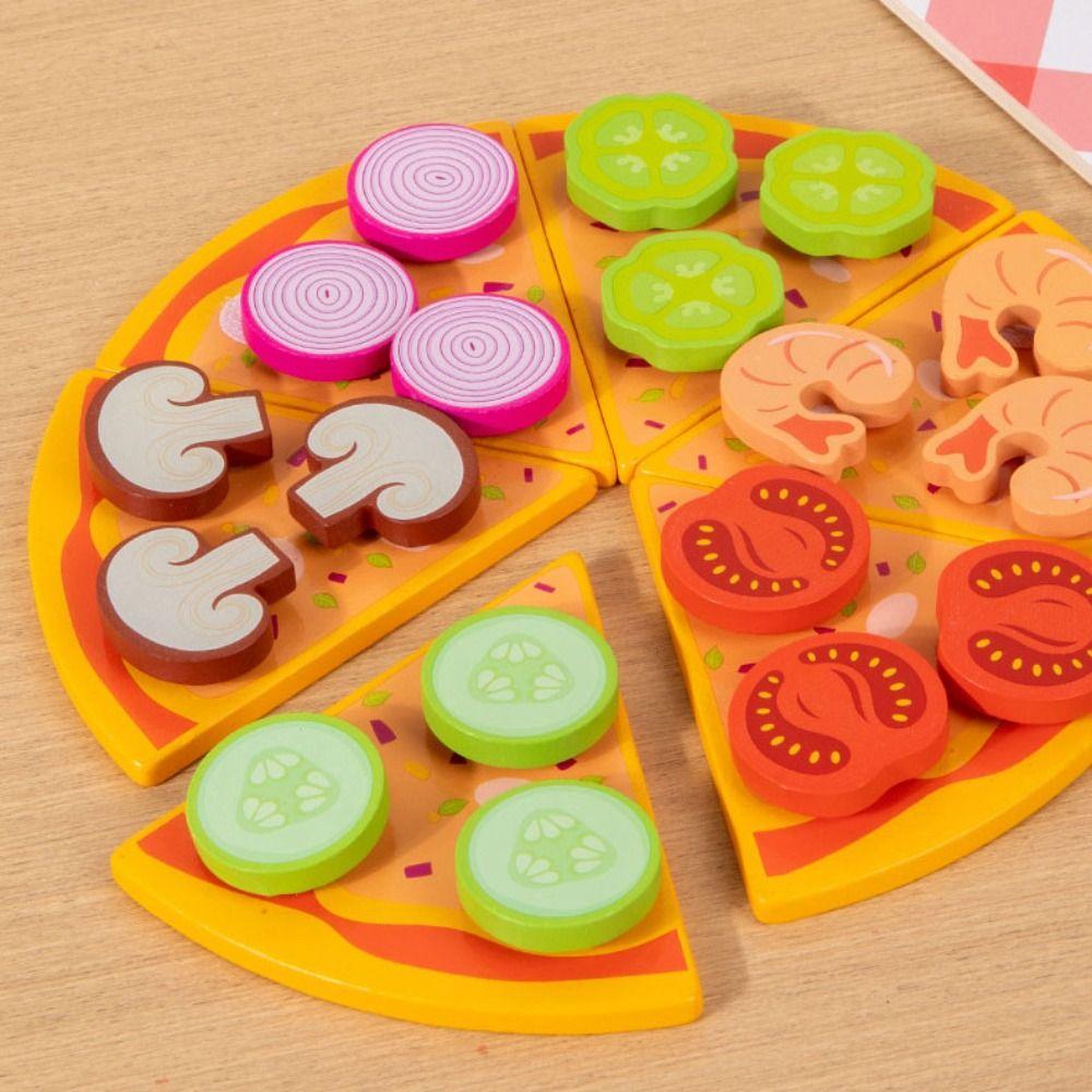 Interactive Pizza Pretend Play Toy Early Education Cookie Play Food Set  Play House Toy
