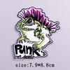 Punk Embroidery Patch Iron-On Patches For Clothing Thermoadhesive Patches On Clothes Letters Flame Embroidered Patch For Clothes
