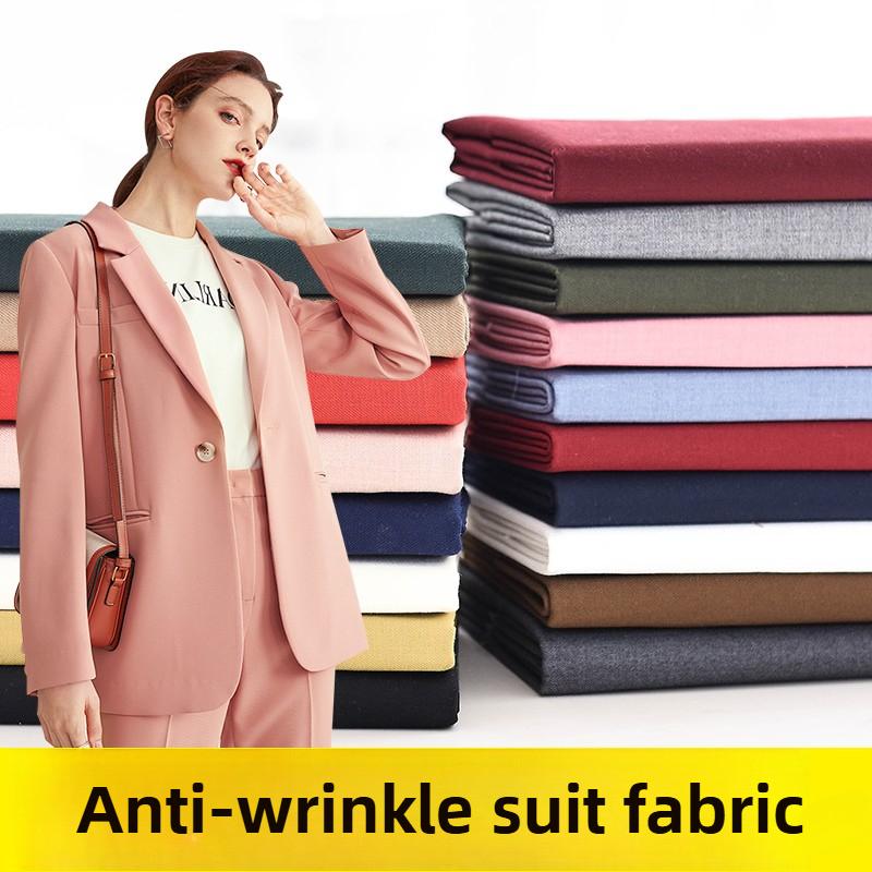 Women/'s Suit Fabric Plain By The Meter for JK Uniform Men/'s Fashion Pants Skirts Sewing Twill Cloth Anti-wrinkle Black White