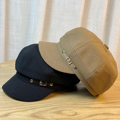Autumn and Winter Octagonal Hat for Women New Fashion Sun Visor Cap Outdoor Shopping Casual Versatile Beret