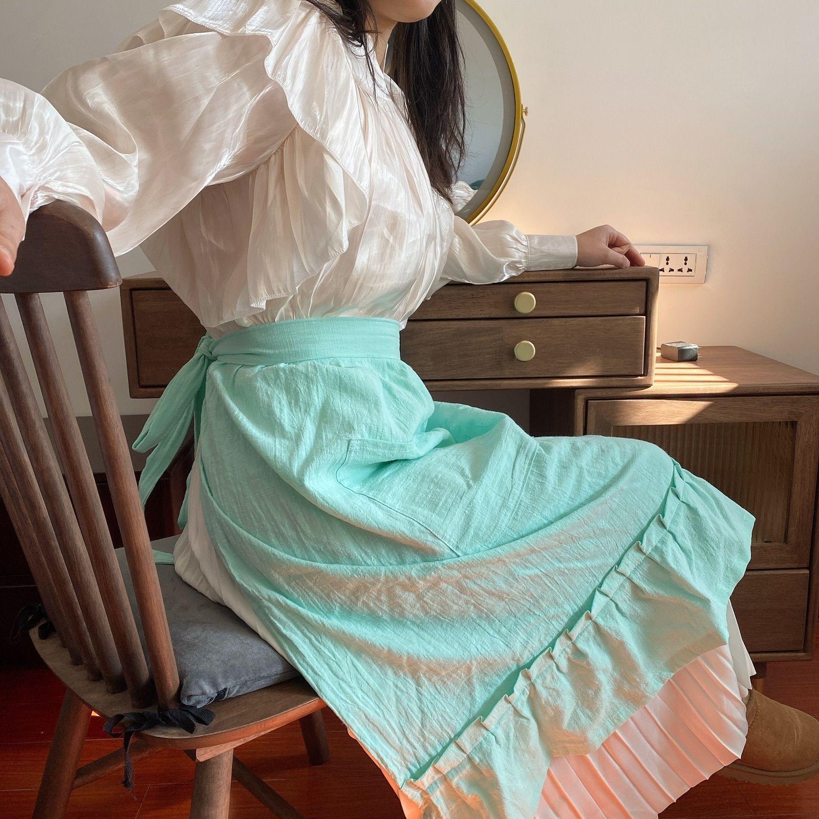 

Короткие фартуки для кофеен, флористов, фартуки, корейские простые фартуки для садоводства с карманами, для кухни, готовки, уборки, выпечки OneSize