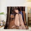 Gothic Girl Floral Blanket bedroom Blanket for Livingroom Couch lunch break Soft throw for Friend's festival Gift