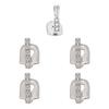 HIPHOP Gold Teeth Grills Set: 3-Piece Interdental DIY Kit & Hot-Selling Cross-Border Hip Hop Style.