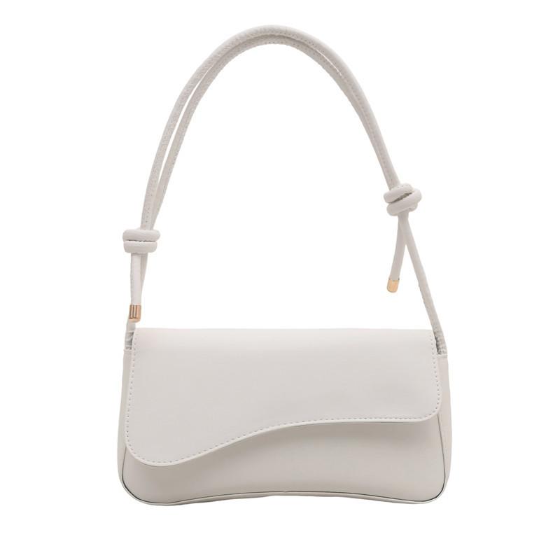 2025 New Fashionable Solid Color Casual Versatile Simple Shoulder Bag Underarm Bag Beautiful Temperament Daily Commuter Women's Bag