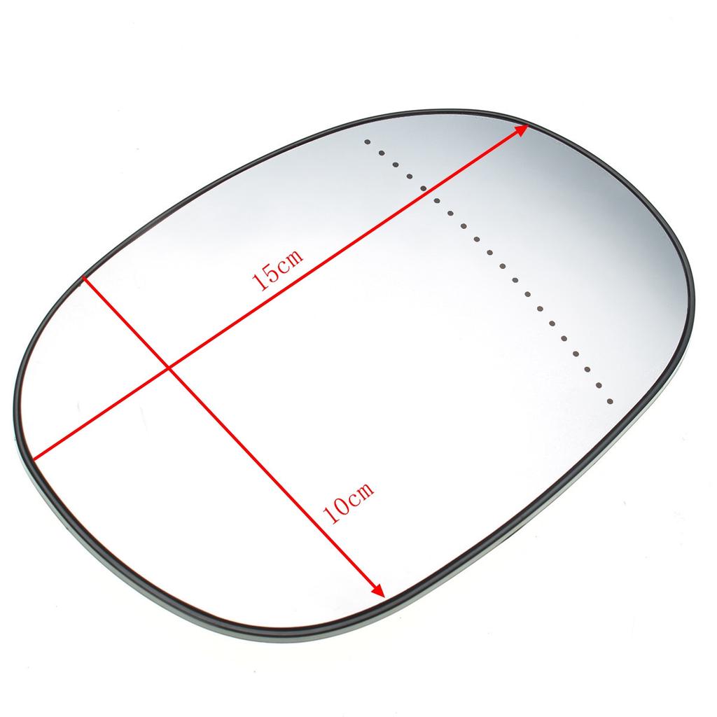 Right Driver Off Side Wide Angle Wing Mirror Glass for PEUGEOT 1007 2005-2009