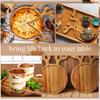 Appetizer Platter Decorative Christmas Tray Dessert/Snacks/Fruit/Cookies Wood Serving Platter Charcuterie Board Kitchen Supplies
