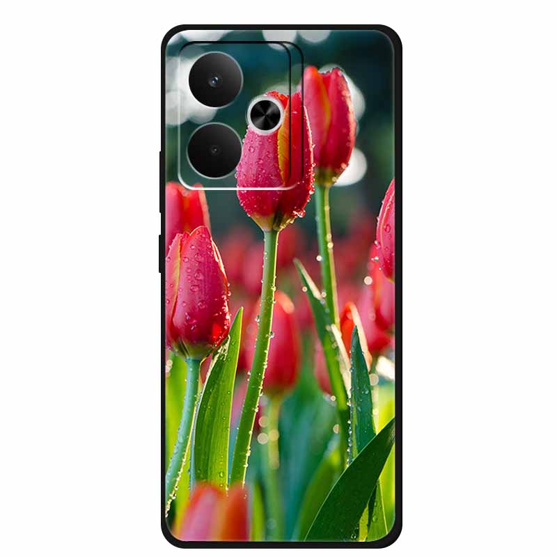 For Realme GT 7 T 7T Phone Case Fashion Photos Black Silicone Soft Back Cover Case For Realme GT 7T GT7 7 T Case GT7T Coque Capa