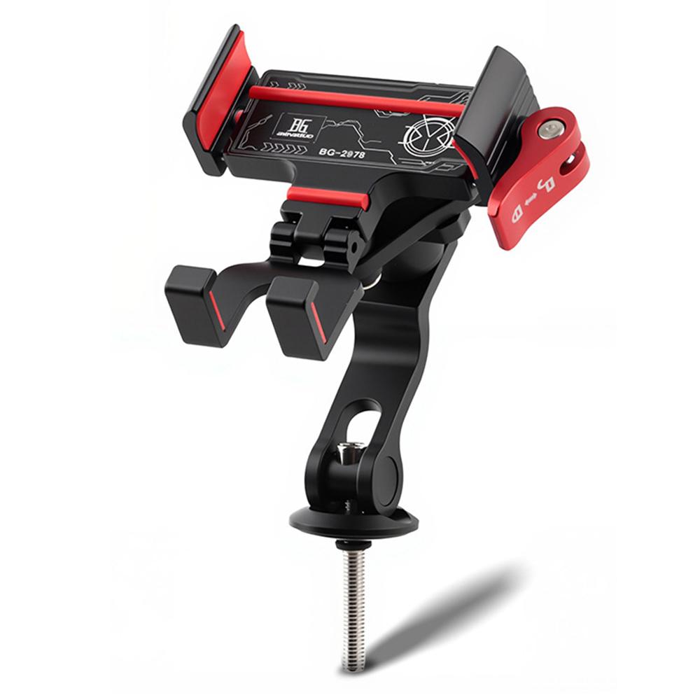 BENGGUO Bicycle Motorcycle Phone Mount 360-Degree Rotation Adjustable Handlebar Holder Aluminum Alloy Anti Shake