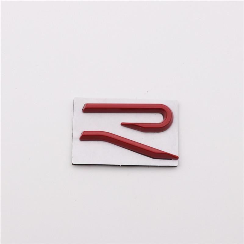 Golf 8th Gen New R Grille & Tail Emblem Metal Stickers - Front & Rear