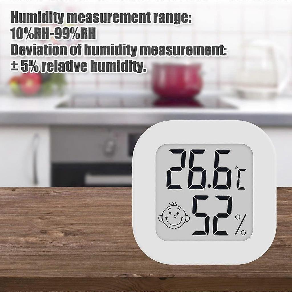 4 PCS LCD Digital Hygrometer Thermometer, Thermometer room temperature, Indoor Hygrometer Thermometer
