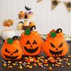 Portable Halloween Pumpkin Bag Drawstring Candy Bag Pumpkin Buckets Gift Bag  Holiday Party Decor